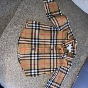 Burberry toddler shirt 6 months